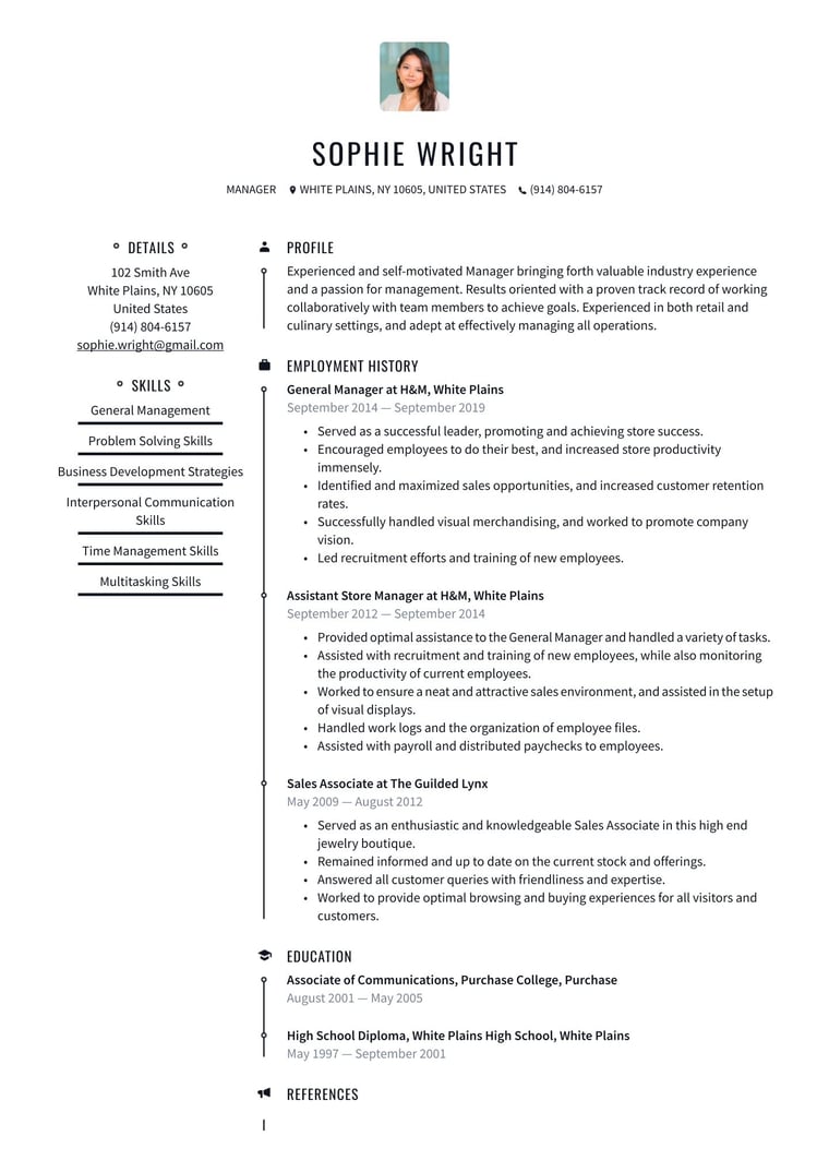 Template Preview 3 resume template preview